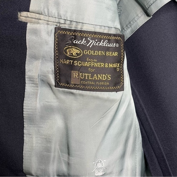 Jack Nicklaus Golden Bear Men’s Navy 2 Button blazer / sport coat - Picture 7 of 7